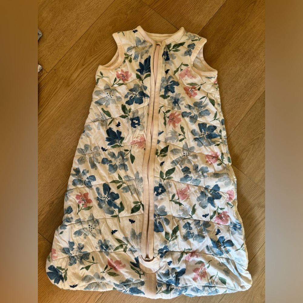 Burt’s bees M sleep sack 1.5 TOG floral